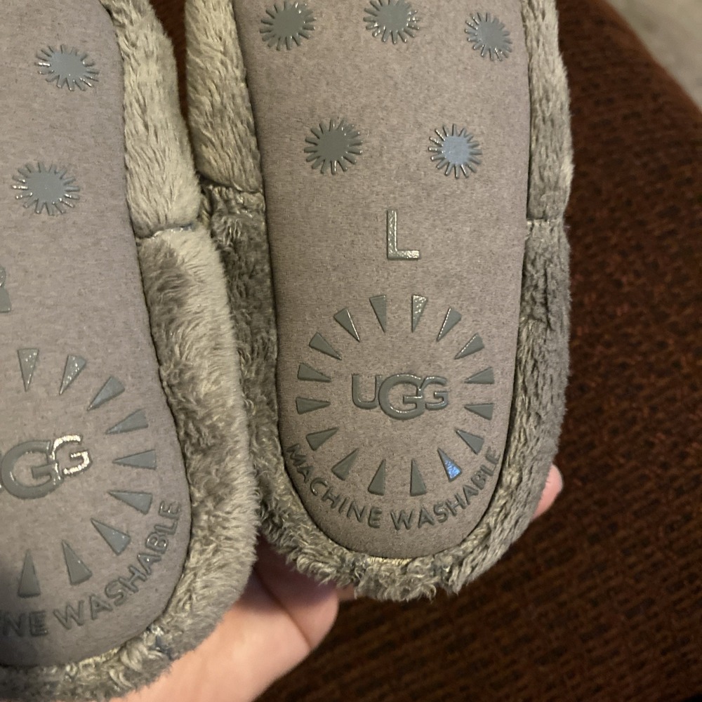 Uggs Infant Bixbee Booties Furry‎ Gray Boots Size 4/5 EUC - Picture 10 of 16
